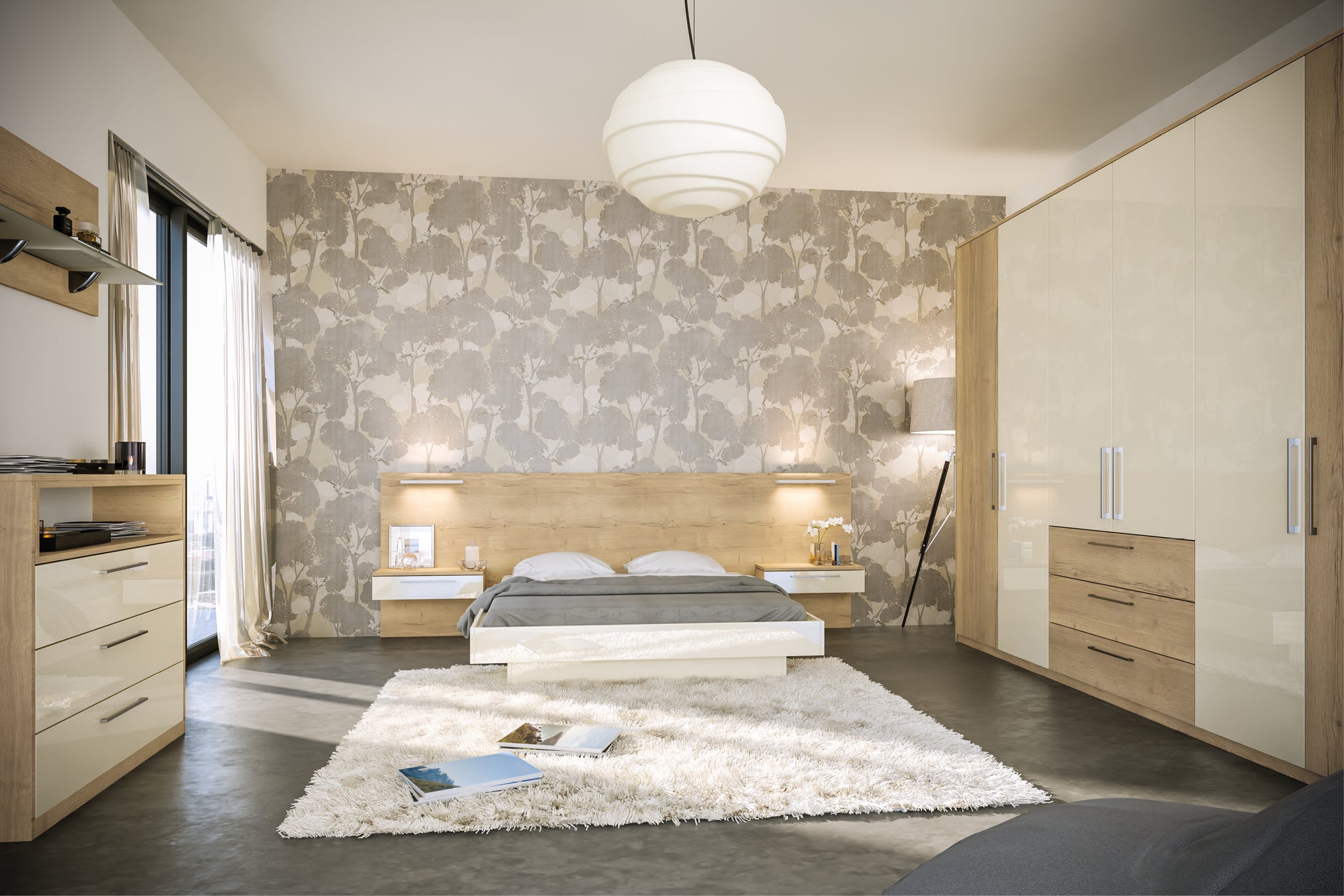 Oak and Cream wardrobes