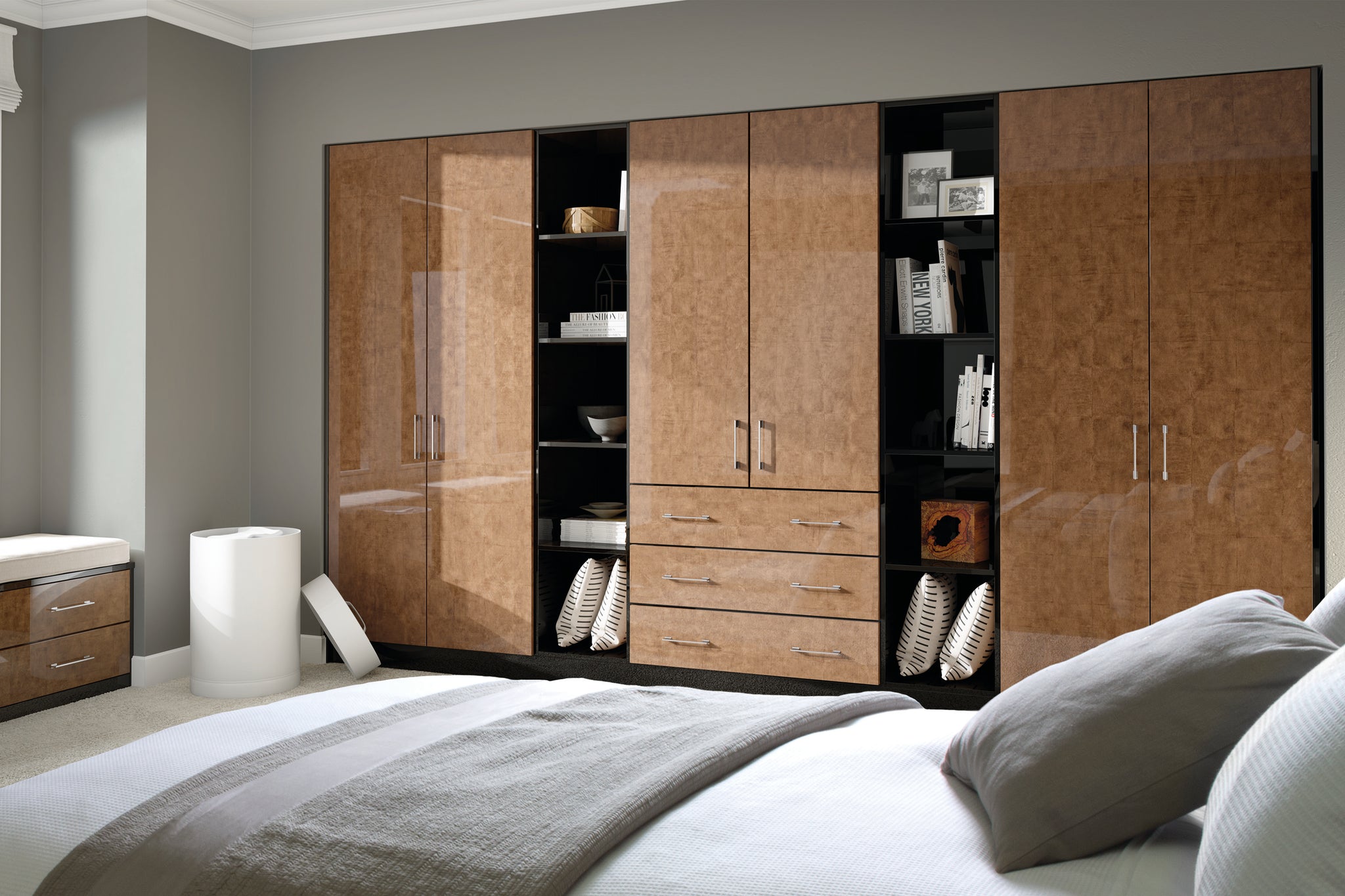 copper fitted wardrobes