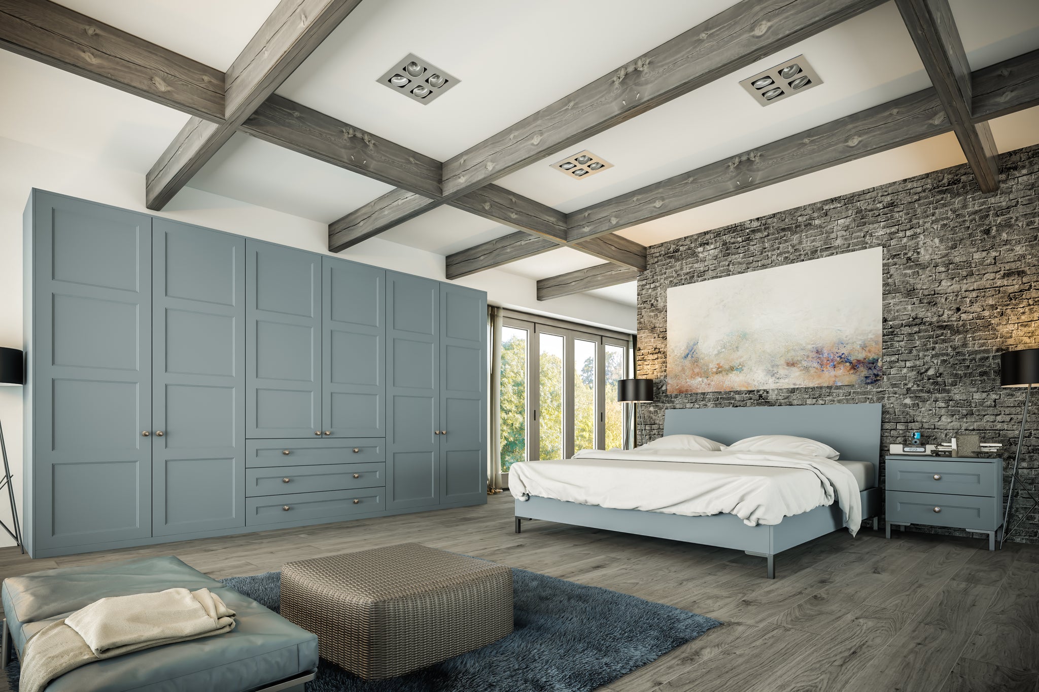 Aldridge Bedroom furniture in Denim