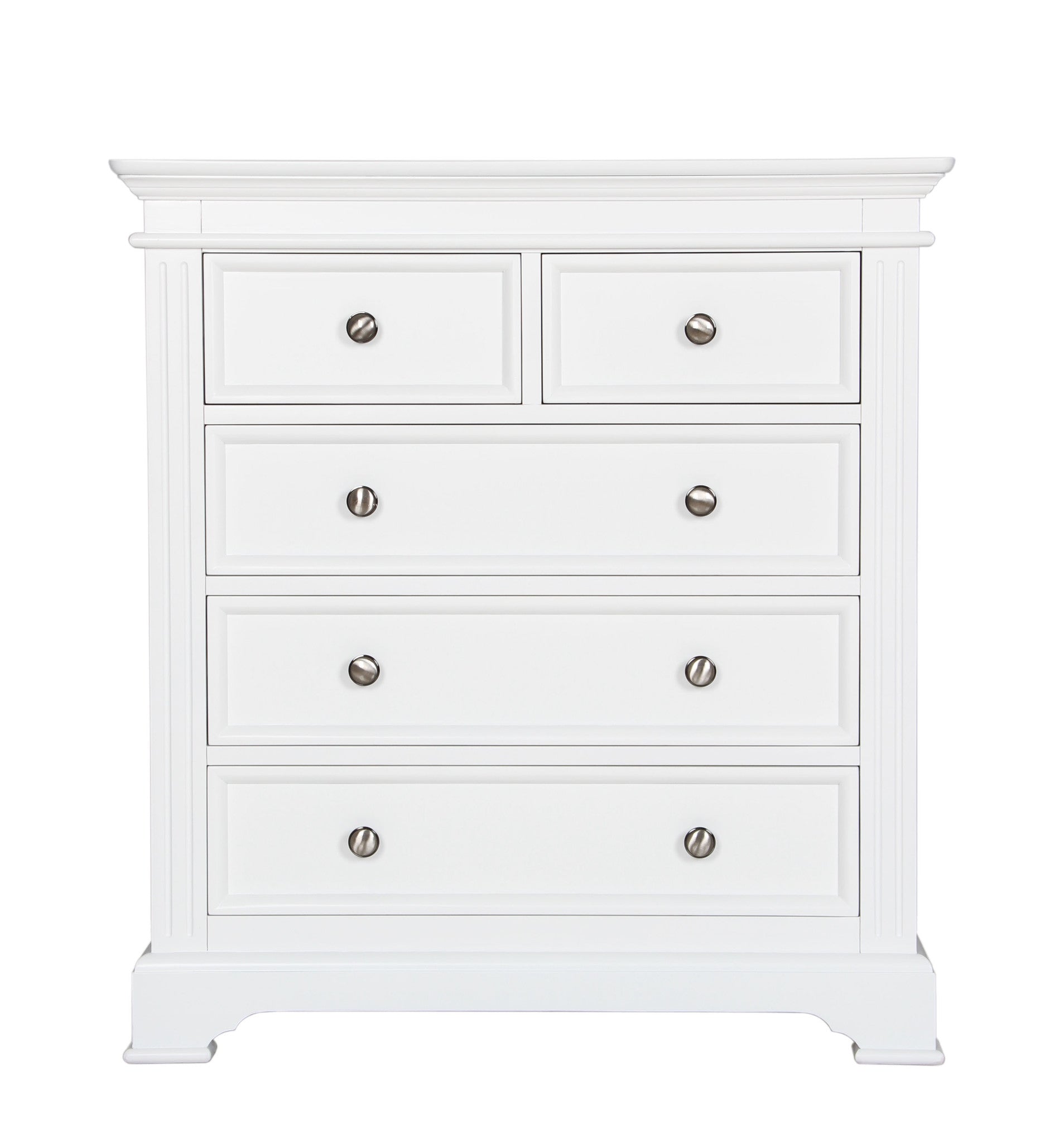 Pure White Bedroom Baby Bundle 2over3 Drawers
