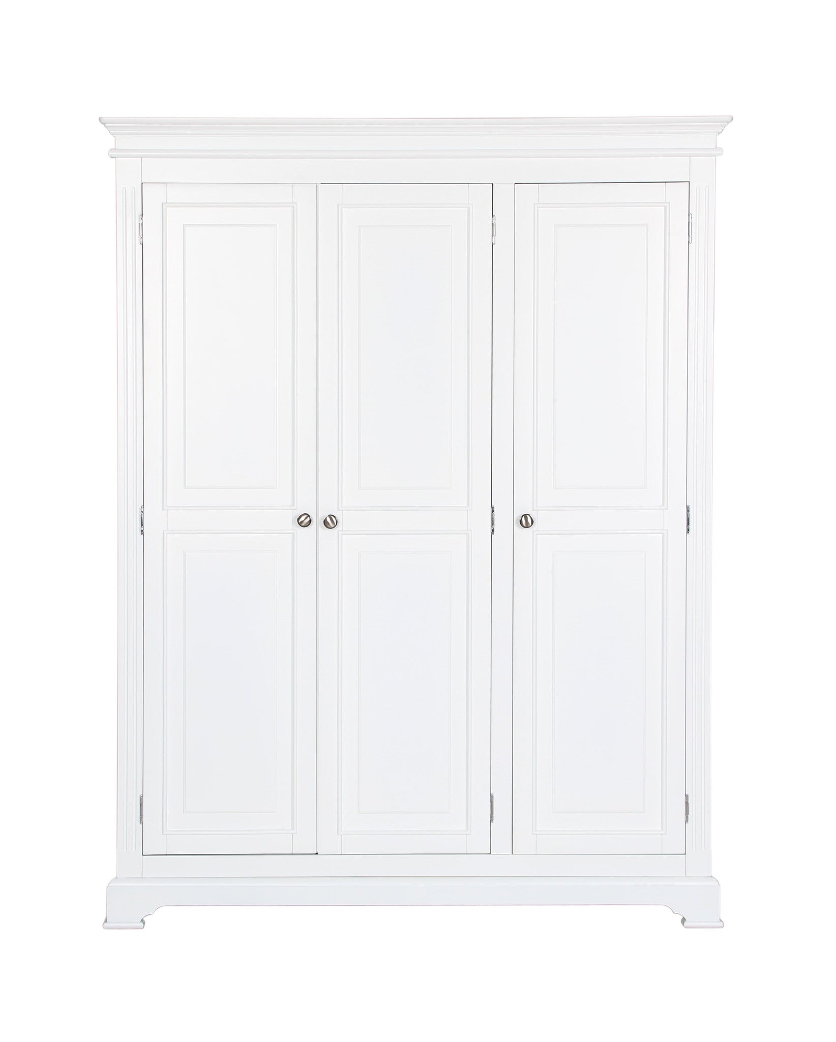 Painted White 3 door wardrobe by Cheshire Bedrooms