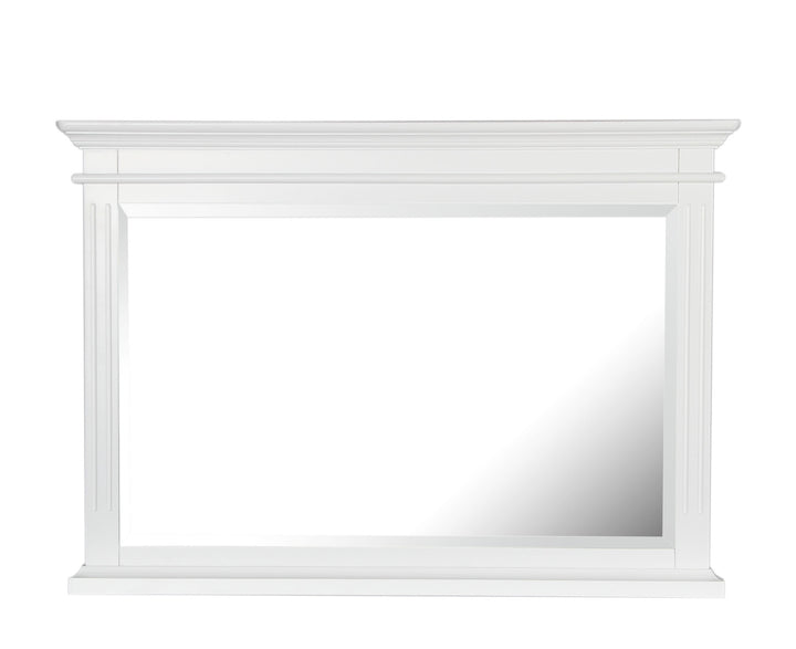 Painted White Wall Mirror by Cheshire Bedrooms