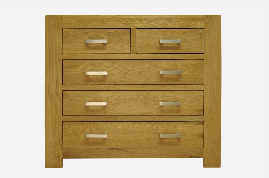 2 over 3 Chest of 5 Drawers
