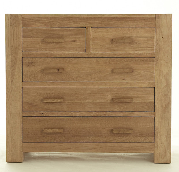 Cheshire Co 2over3 Bold Oak Drawers