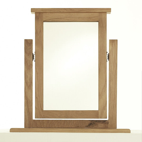 Vanity Mirror in Bold Oak by the Cheshire Bedroom Company