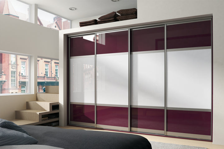 Aubergine glass wardrobe