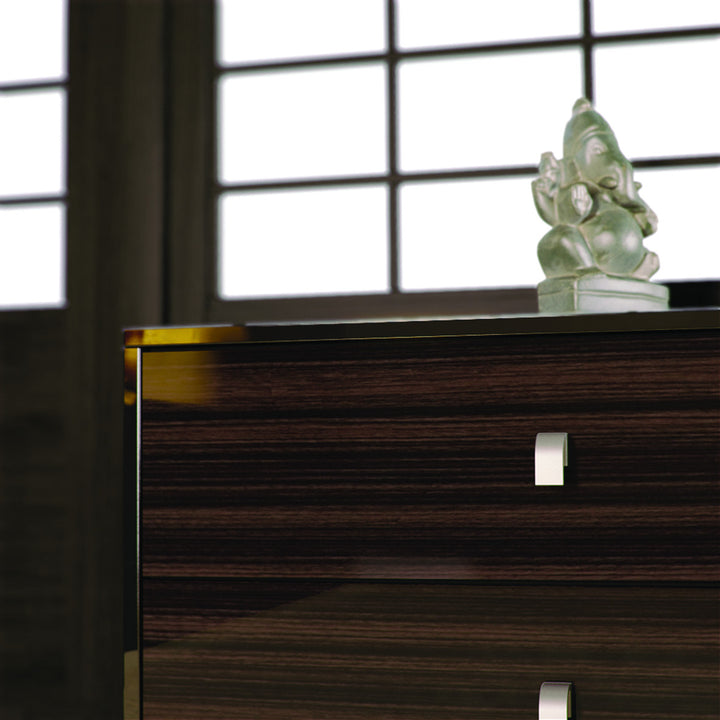 High Gloss Macassar Drawers