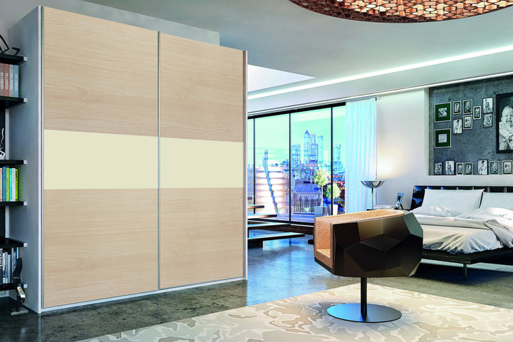 Unique Acacia & Ivory Glidor wardrobe