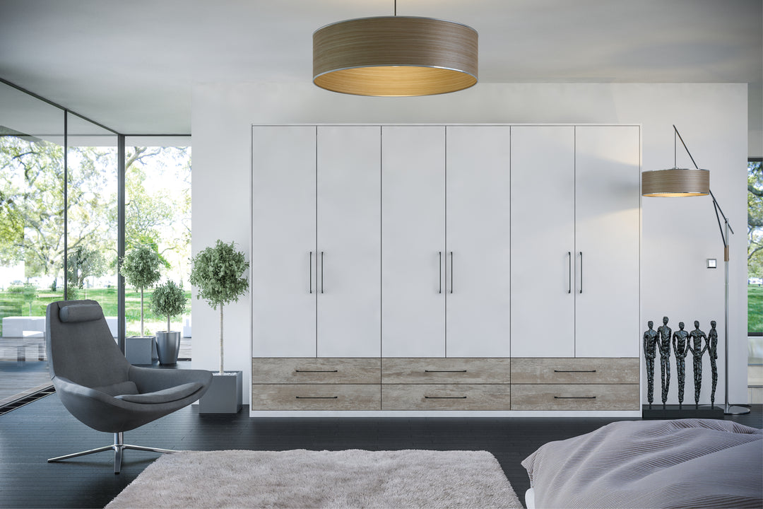 Light grey and driftwood furniture