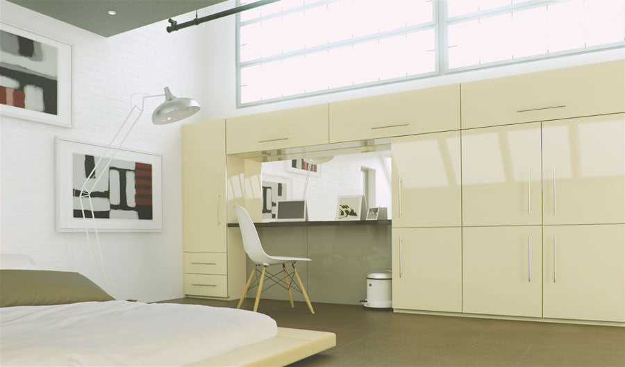 High Gloss Cream Bedroom